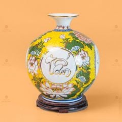 Quả Hút Lộc Hoa Phú Quý Tấn Tài Tấn Lộc Vẽ Vàng